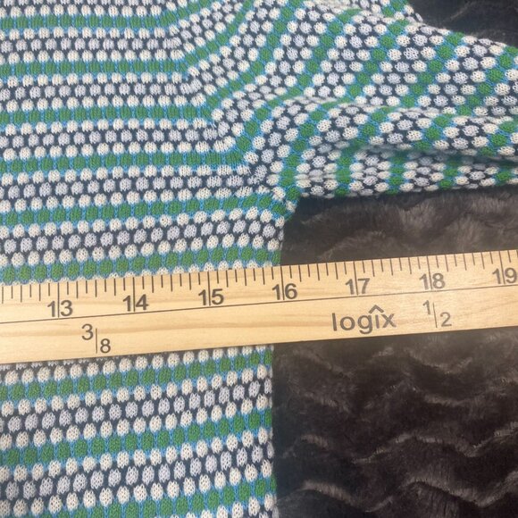 J.Crew  Striped Cardigan Sweater W/ Bow Detail cotton blend ,womens size Small - Picture 8 of 8